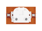 FLF Prise 1xT23 (16A/250V) avec bornes à vis Gr.1 or