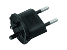 Adaptateur FIXE Allemagne CEE7/17 - Suisse T11 2 pôles nr UE 100 pcs.