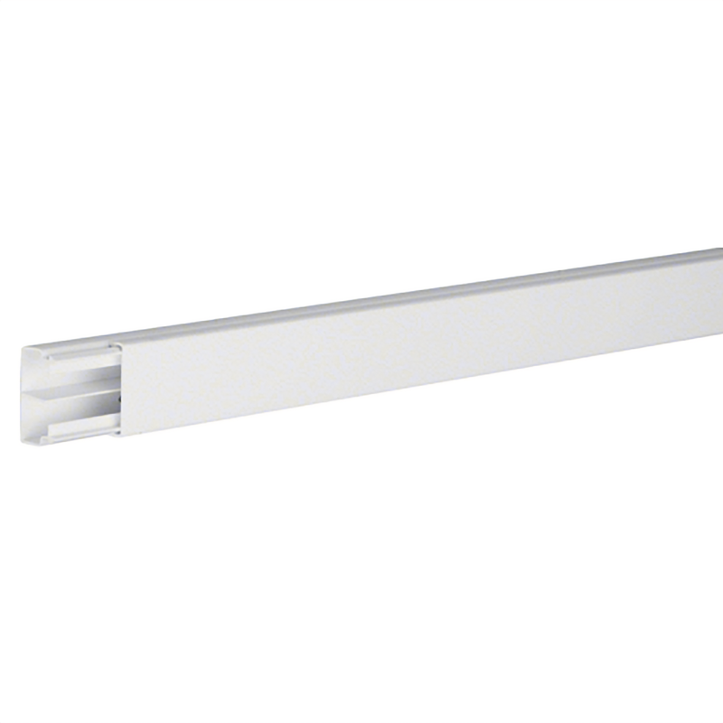 Canale per cavi 35x20mm barra 2m con parete divisoria bianco