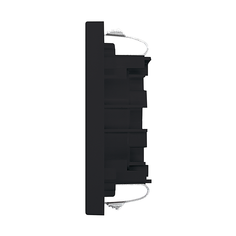 FLF Abdeckplatte Steckdose 1xT23 Gr.1 sw