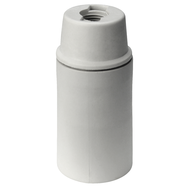 Douille E14 lisse blanc 2 pcs.