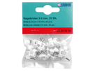 Brida con chiodo 3-5mm bianco 25 pzi.