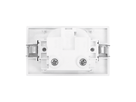 FLF Steckdose 1xT13 mit Schraubklemmen Gr.1 ws