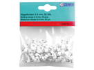 Brida con chiodo 3x5 bianco (2x0.75) 50 pzi.