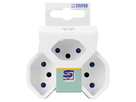 Adaptateur multiple MANTA 3xT13 rotatif 320° bl