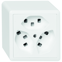 EDIZIOdue Prise app. 3xT23 (16A/250V) bl