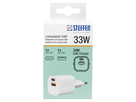 Ladeadapter GaN 33W PD 1xUSB-A + 1xUSB-C max. 3.6A ws