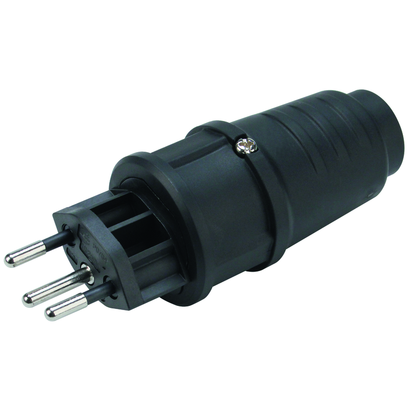 STEKO Basic fiche T12 partiellement isolées noir IP54