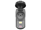 FI-Schutzsteckdose T13 IP55 ARCD PROTECT 10A/30mA 250V sw