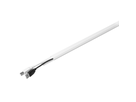 Single canale per cavi 22x10mm 3 barre 1m autoadesivo bianco