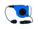 Avvolgicavo retrattile 1xT13 Td 3x1.5mm2 5m con spina T12 bl/nr