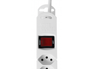 Steckdosenleiste VARIABL 6xT13 3m mit Schalter + Dreh-Winkelstecker MISTER T ws