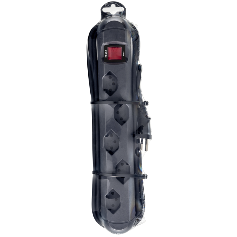 Presa multipla STRONG 5xT13 3m con interruttore e magneti sw