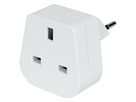 Adaptateur de voyage UK - Suisse 3 pôles max. 10A avec fusible bl