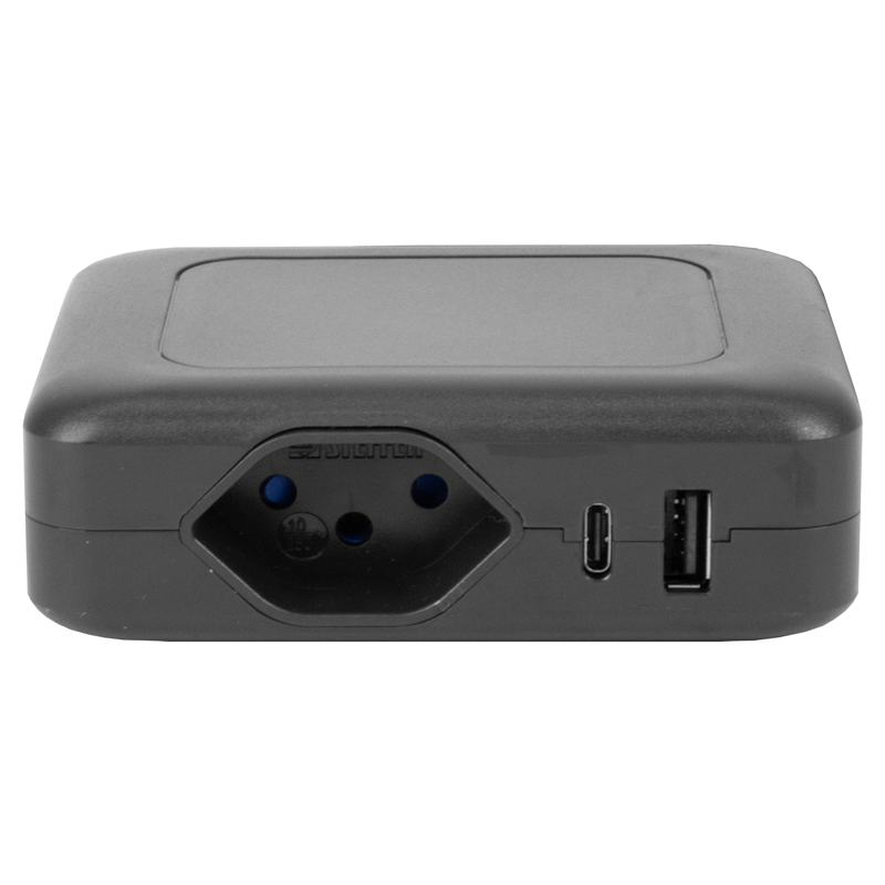 Stazione di ricarica IQ 1xT13 + 1xUSB-A 36W + 1xUSB-C PD 45W + QI 1W 1.5m ant