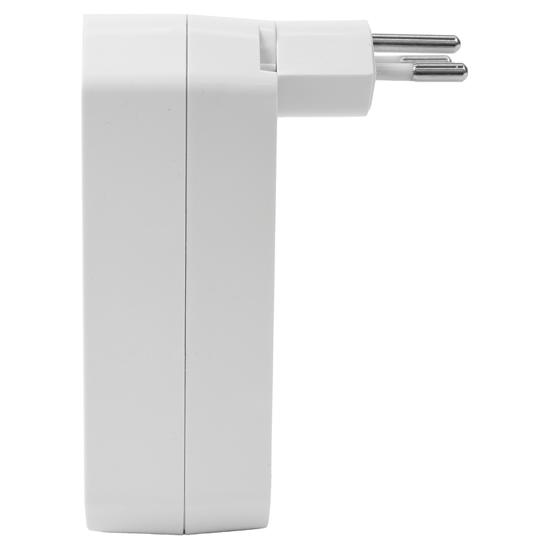 Mehrfachadapter MANTA 3xT13 + 1xUSB-C PD drehbar 320° ws
