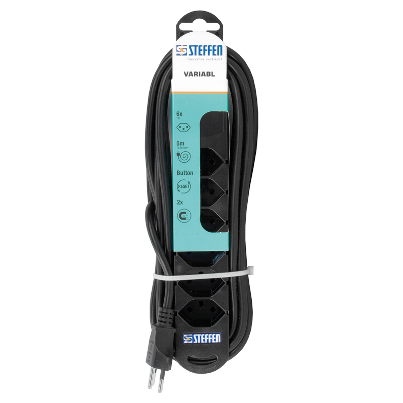 Presa multipla VARIABL 6xT13 5m con magneti nr
