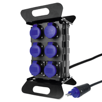Distributeur de courant avec support 6xT23 IP55, fiche 1xT23 IP55