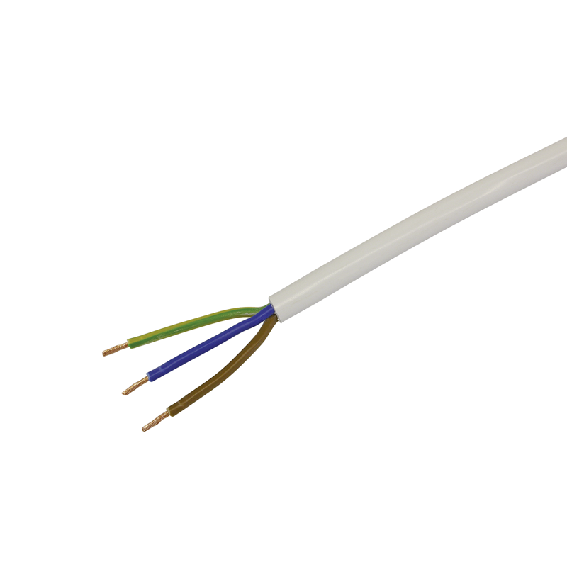 Td Kabel 3x0.75mm² weiss Spule 100m