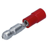 Rundstecker isoliert 4mm (0.25-1.5mm2) rot VPE 6 Stk.