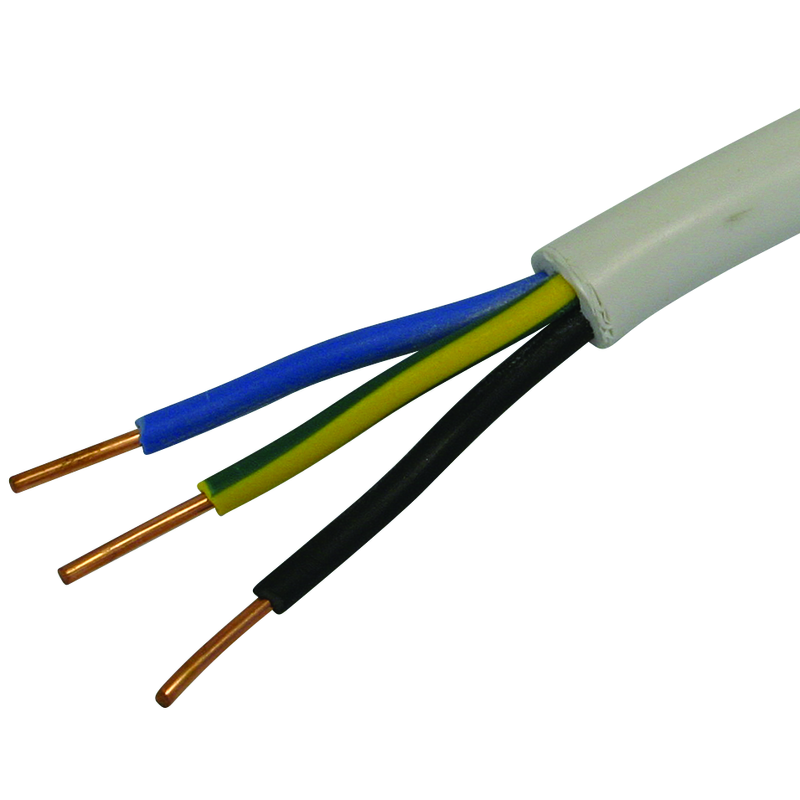 TT Kabel 3x1.5mm² LNPE weiss Ring 25m