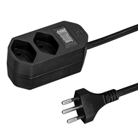 Multiprise COMPACT 2xT13 1.5m avec interrupteur nr