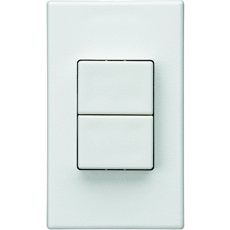 FLF Doppeldruckschalter SCH1(3+3) mit Steckklemmen Gr.1 ws
