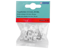 Brida con chiodo 4-6mm, bianco, 25 pzi.