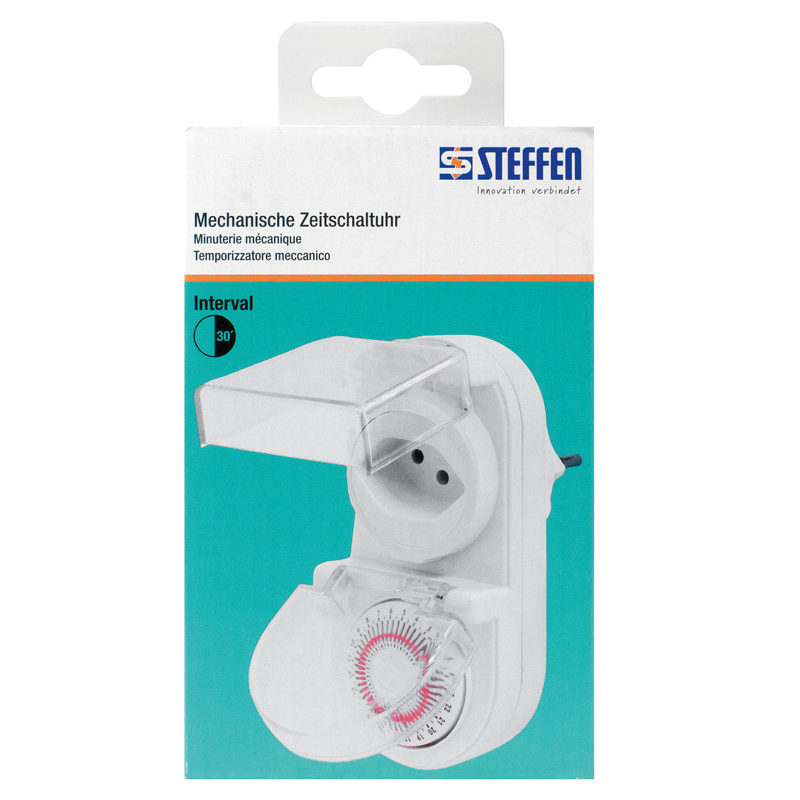 Timer mechanisch 24h-Zyklus / Schaltabstand 30min IP21 ws