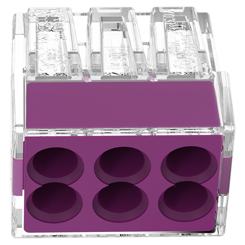 WAGO Verbindungsdosenklemme 6x 0.75-2.5mm² tr/gb VPE 10 Stk.