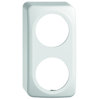 STANDARDdue Telaio di copertura app. DOPPIO Ø 50mm bi