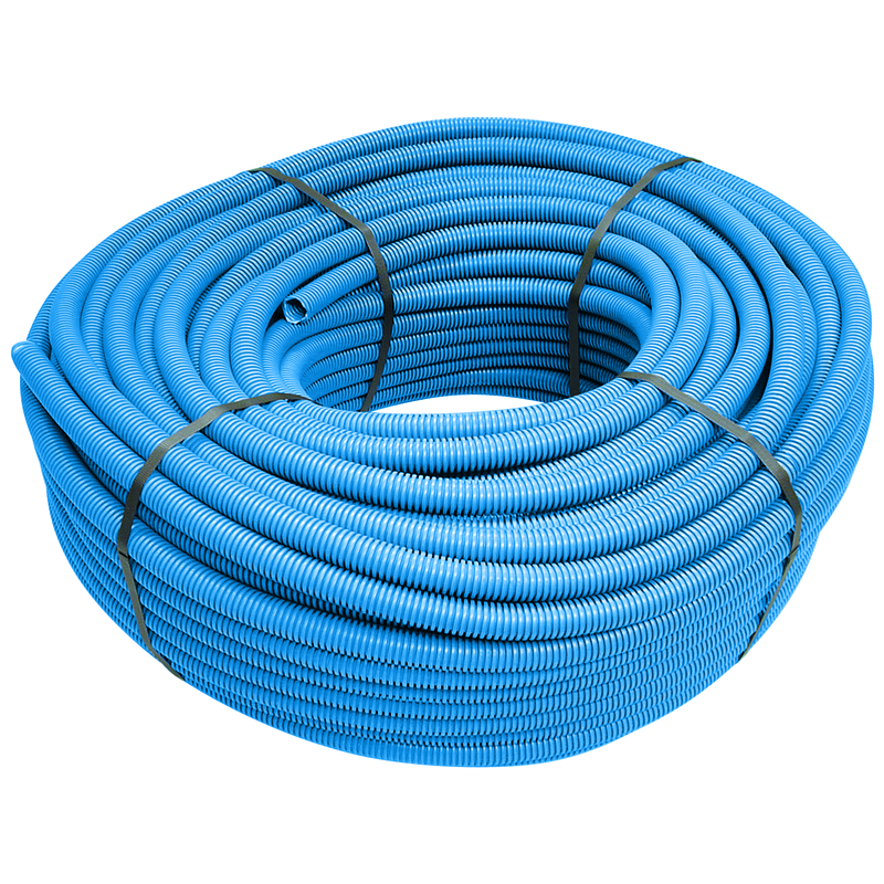 THFW-G M16 a 25m bleu tube rainuré gliss PP avec fil de fer