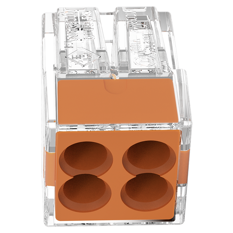 WAGO Bornes pour boîtes de dérivation 4x 0.75-2.5mm² tr/ja UE 20 pcs.