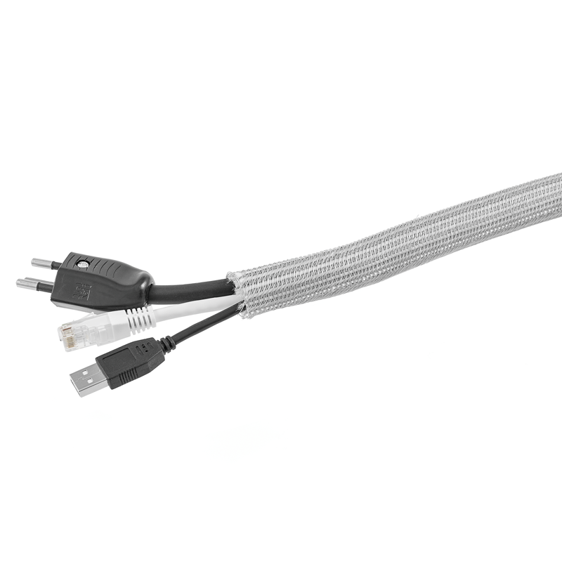 FAST COVER Kabelschlauch flexibel grau 2.5m