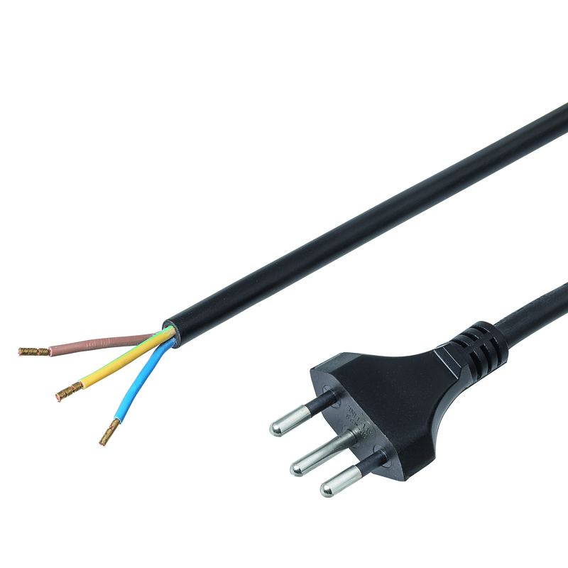 Anschlusskabel Td 3x1mm2 2m T12 sw