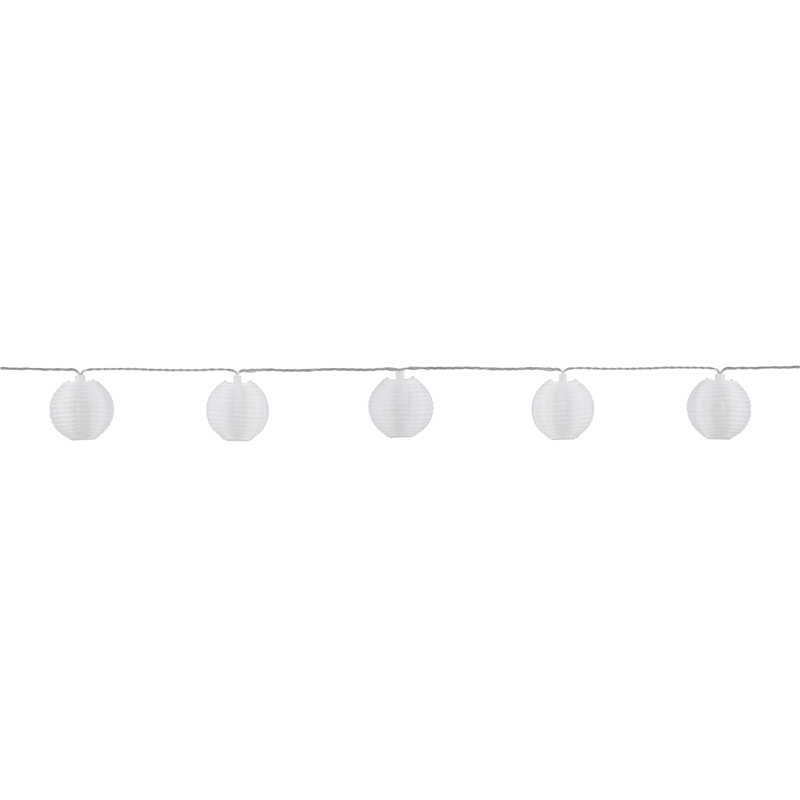 GardenLine LED Lampion-Lichterkette 10x0.06W LED warm weiss 5.5m IP55