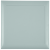 Plaque de recouvrement enfichable design Edizio gris 130x130mm