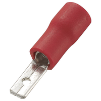 Spina piatta isolata 2.8x0.8mm (0.5-1mm2) rosso PU 4 pz.