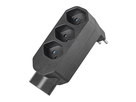 Mehrfachadapter MANTA 3+1xT13 drehbar 320° sw