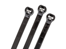 Kabelbinder mit Stahlnase 155x3.6mm, schwarz
