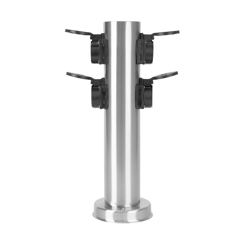 GardenLine colonne d'énergie Inox avec 4xT13 IP55