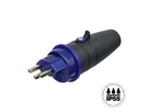 Stecker T23 IP55 anthrazitgrau/blau mit EAN