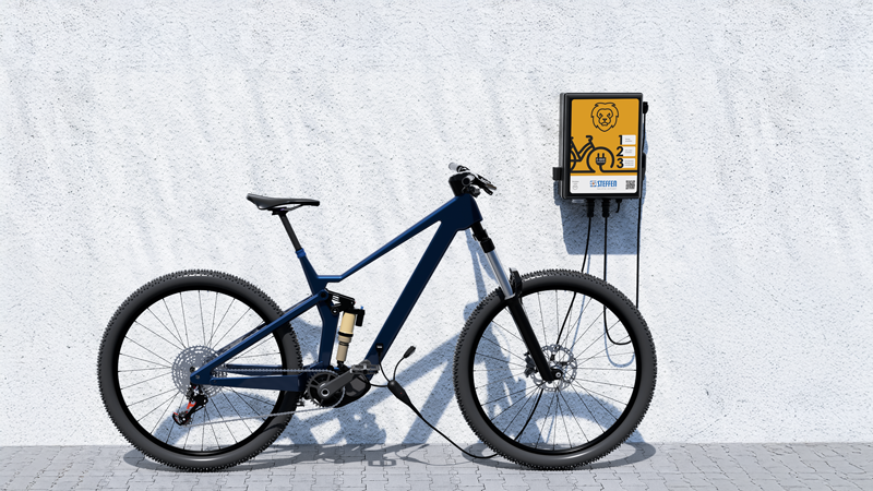 Borne de recharge pour vélos électriques LiON Box X avec 2x Bosch Smart