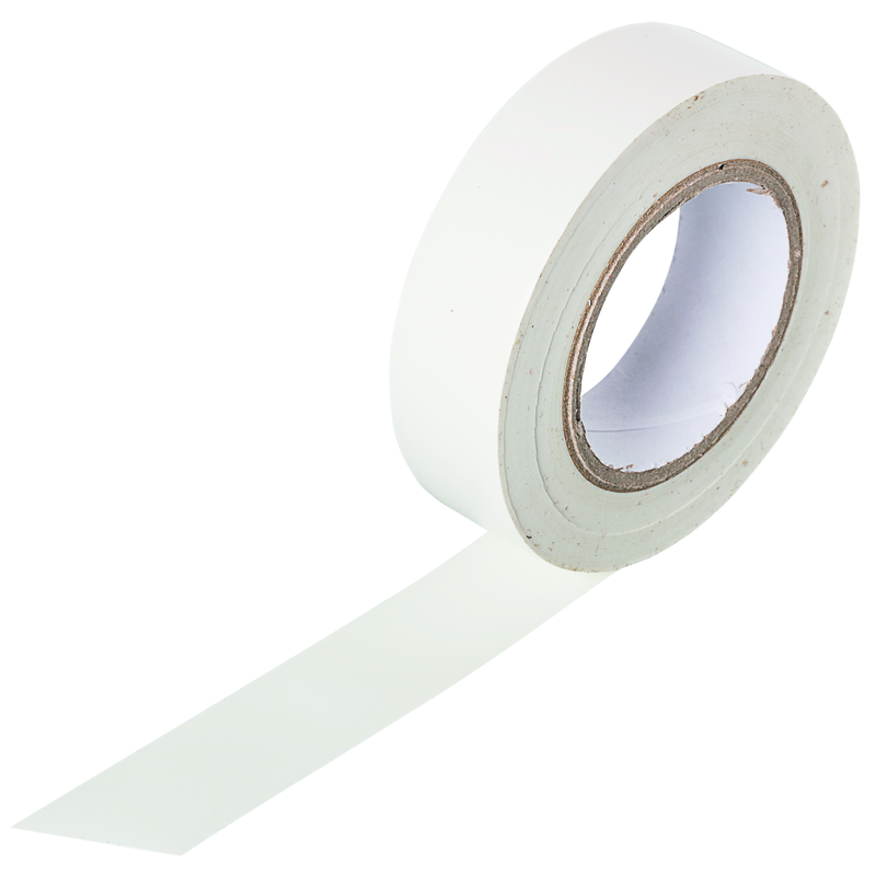 Nastro isolante bianco L 15mm A 0.15mm L 10m