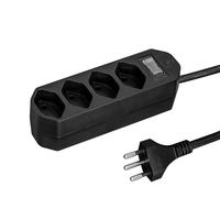 Multiprise COMPACT 4xT13 1.5m avec interrupteur nr