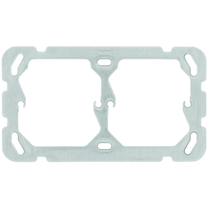 HAGER Plaque de montage DOUBLE (2x1) horizontal ar