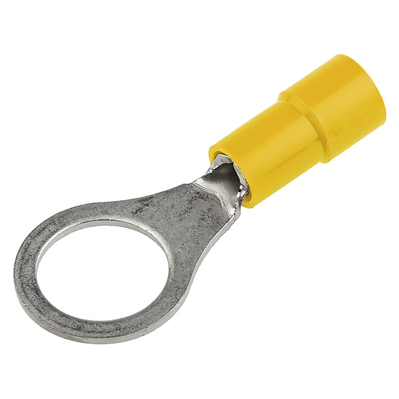 Capocorda ad anello isolato M8 (4-6mm2) giallo PU 5 pz.