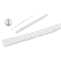 FAST COVER guaina per cavi con chiusura a strappo bianco 1.8m
