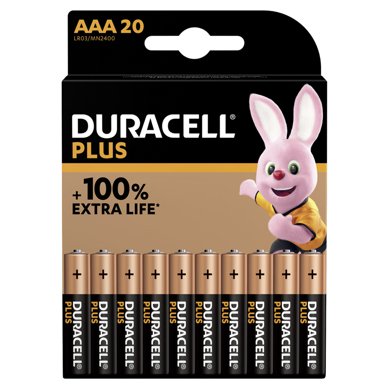 Duracell Plus 1.5V MN2400 LR03 AAA