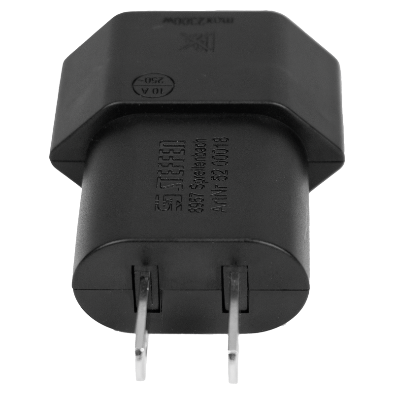 Reiseadapter Typ11 - USA 2-polig max. 10A sw
